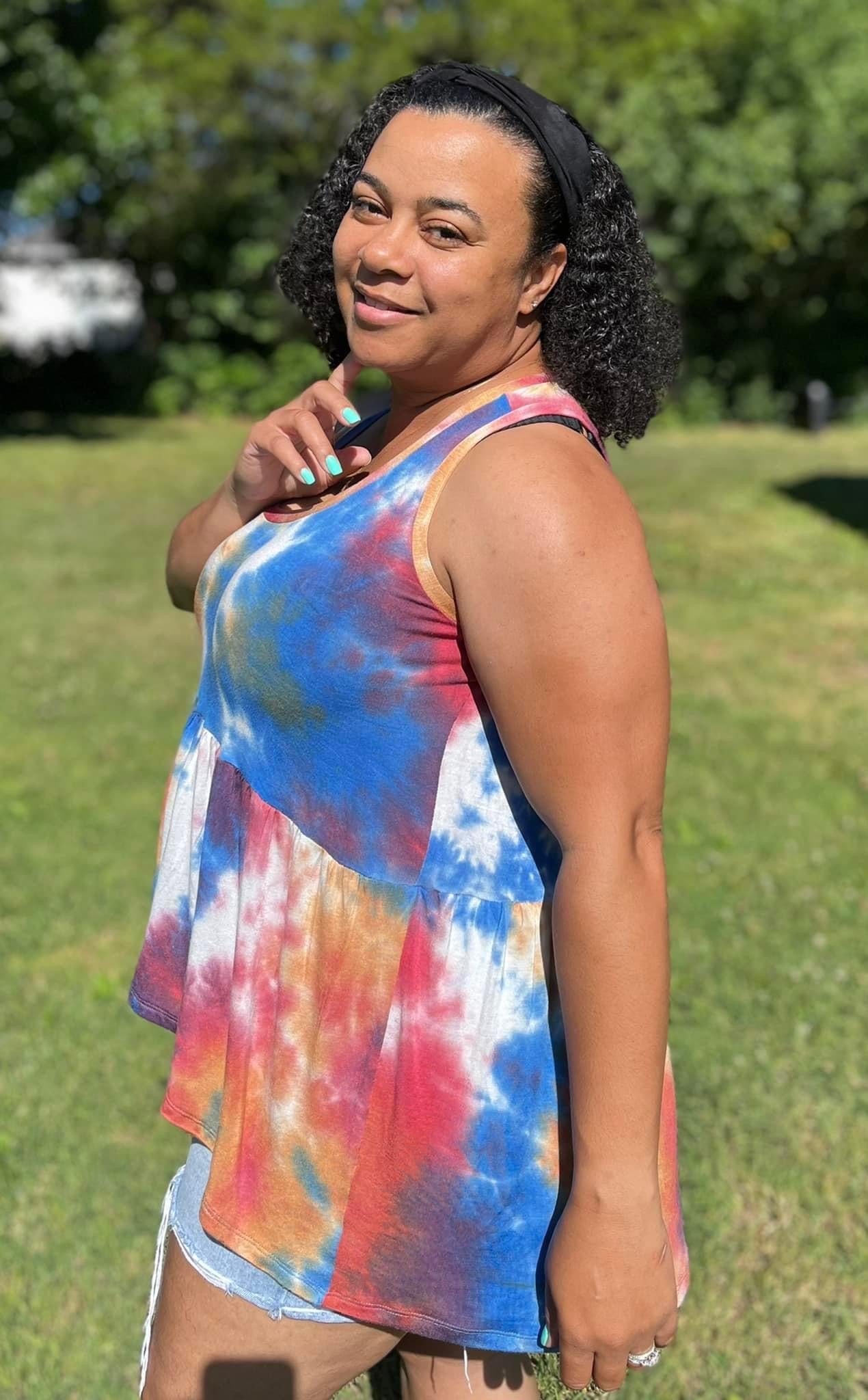 Earthy Tie Dye, Rayon Spandex Knit - Boho Fabrics