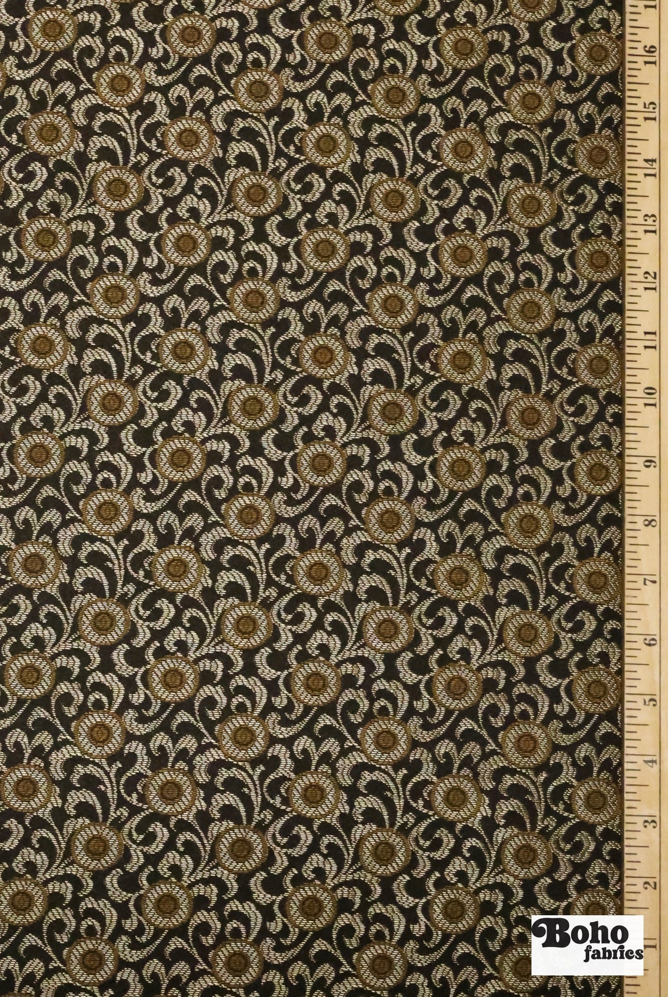 Elegant Imperial Medallion Jacquard Woven Fabric - Boho Fabrics - Jacquard, Woven