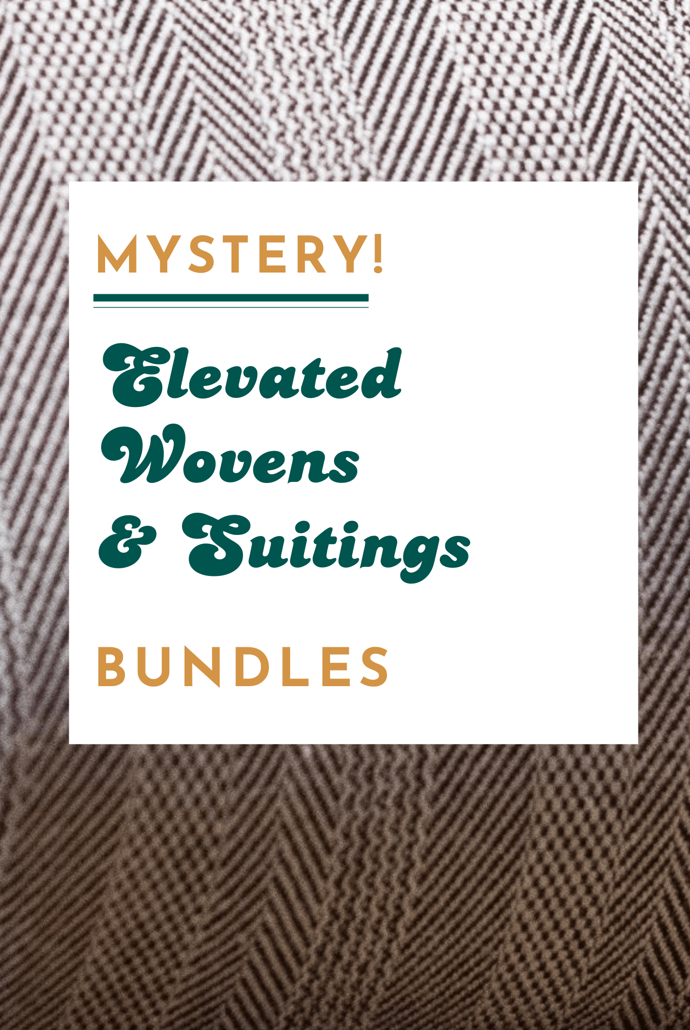 Elevated Wovens & Suiting, Mystery Bundle! CM - MYSTERY - 006 - Boho Fabrics - Fabric Bundles