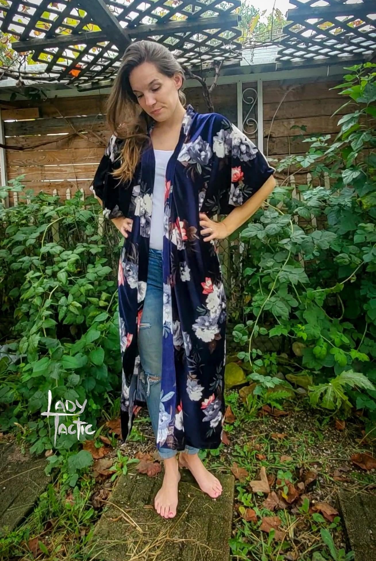 Elsa Florals, Stretch Velvet Knit. SV-112 - Boho Fabrics