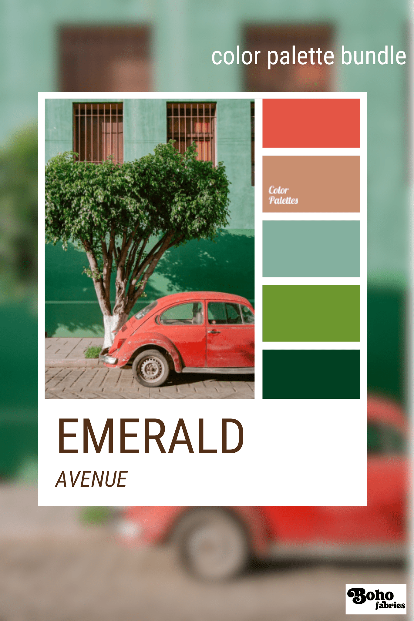Emerald Avenue, Mystery Color Palette Bundle - Boho Fabrics - Fabric Bundles