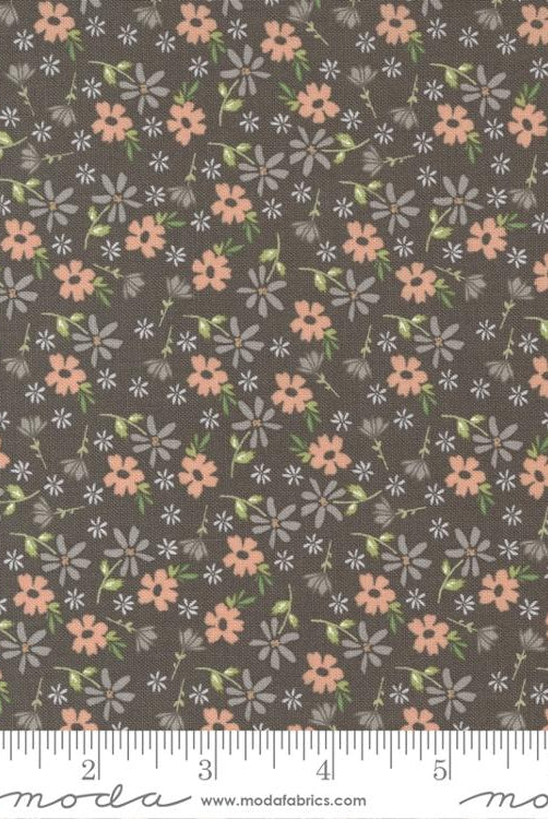 Emma Blossom Charcoal 37631 21 Moda 1 - Boho Fabrics - Quilting Cotton, Woven