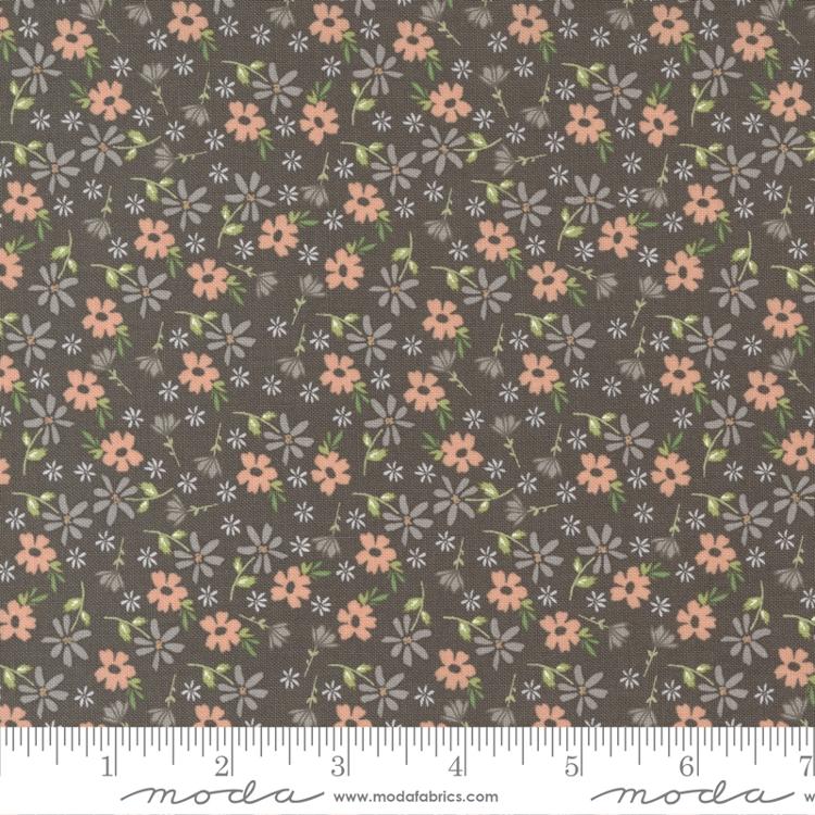 Emma Blossom Charcoal 37631 21 Moda 1 - Boho Fabrics - Quilting Cotton, Woven