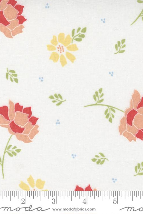 Emma Flourish Porcelain 37630 11 Moda 1 - Boho Fabrics - Quilting Cotton, Woven