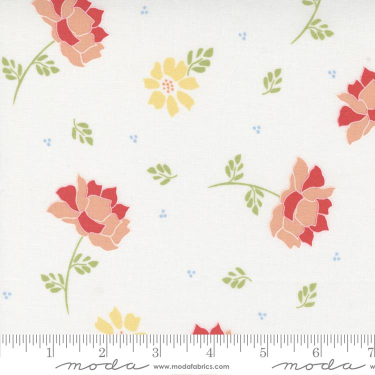 Emma Flourish Porcelain 37630 11 Moda 1 - Boho Fabrics - Quilting Cotton, Woven
