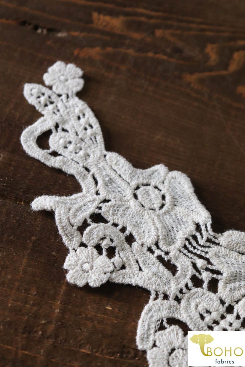 Enchanted Florals Ivory Applique. Style #FA-19 - Boho Fabrics