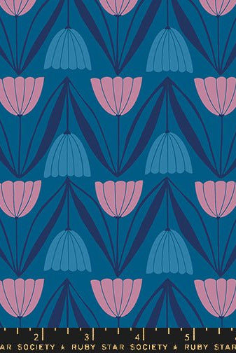 Endpaper Blue Raspberry RS6043 16 Ruby Star1 - Boho Fabrics - Quilting Cotton, Woven