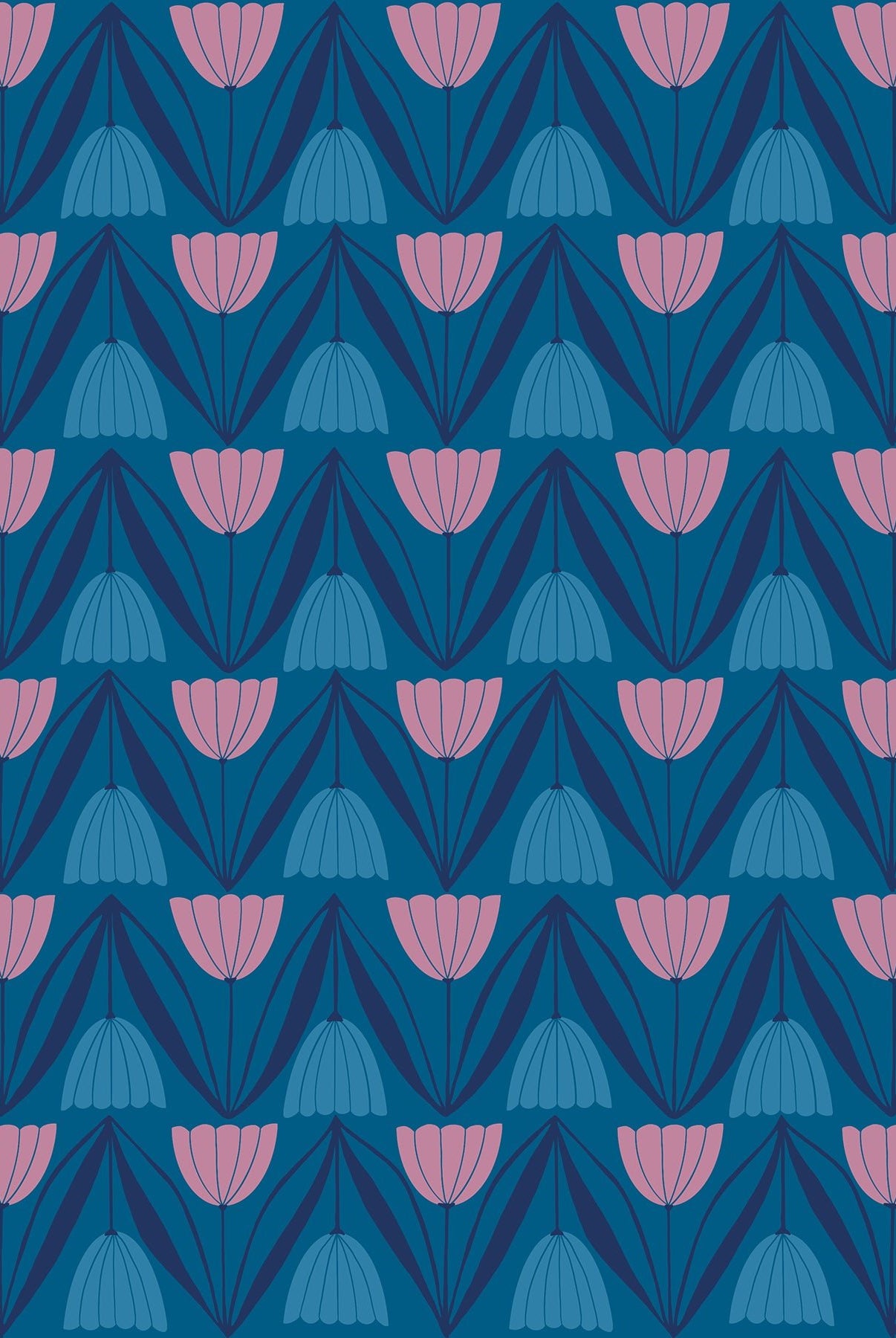 Endpaper Blue Raspberry RS6043 16 Ruby Star1 - Boho Fabrics - Quilting Cotton, Woven