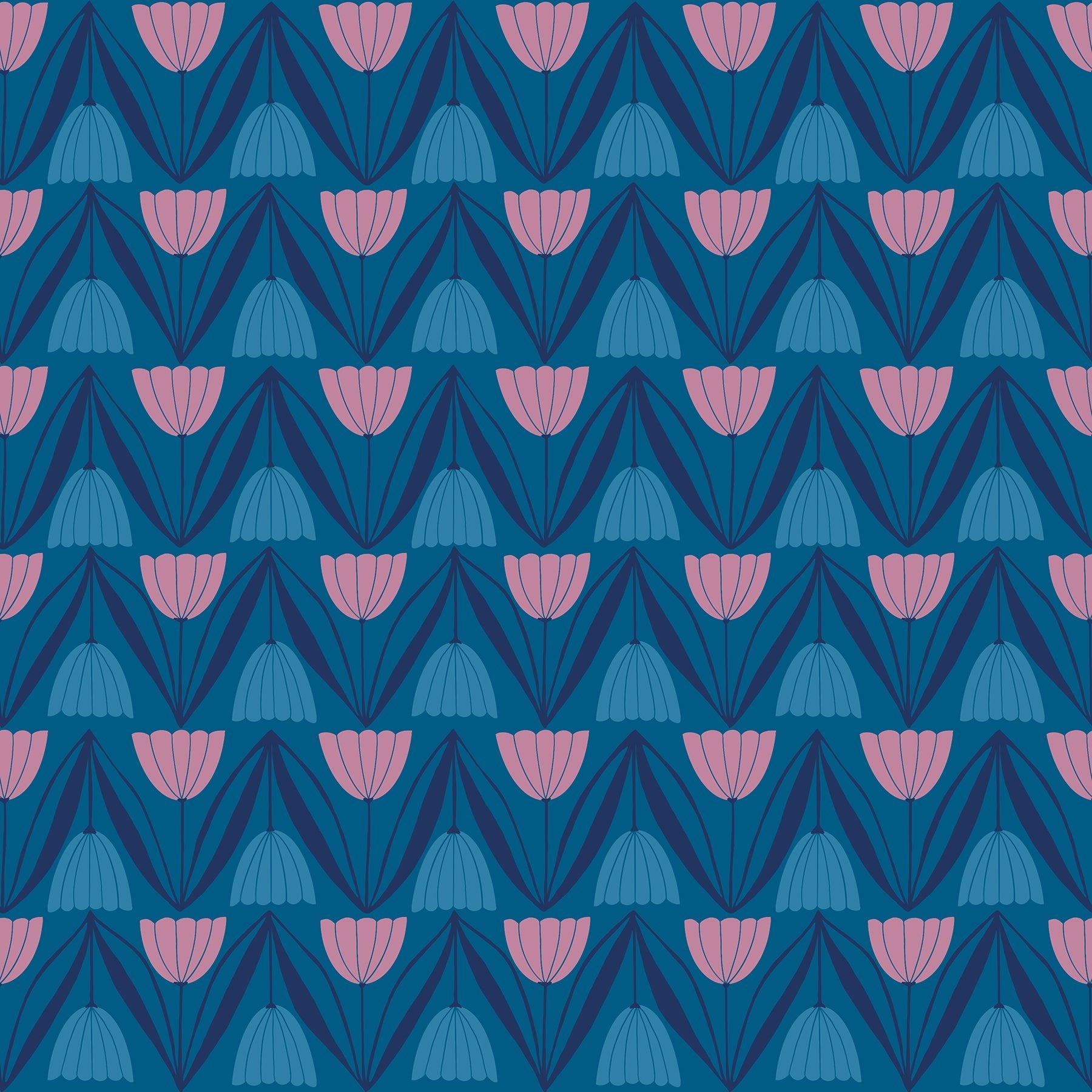 Endpaper Blue Raspberry RS6043 16 Ruby Star1 - Boho Fabrics - Quilting Cotton, Woven