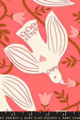 Endpaper Canvas Strawberry RS6048 11L Ruby Star1 - Boho Fabrics - Canvas Fabric