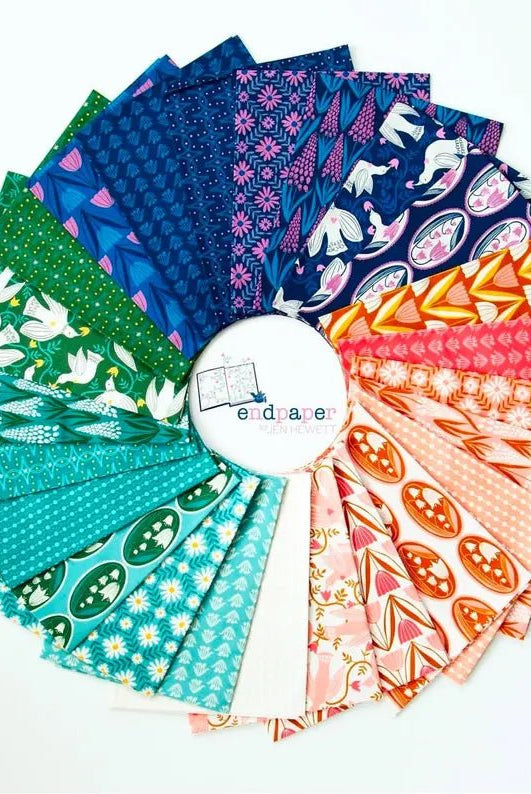 Endpaper Watercress RS6047 15 Ruby Star1 - Boho Fabrics - Quilting Cotton, Woven