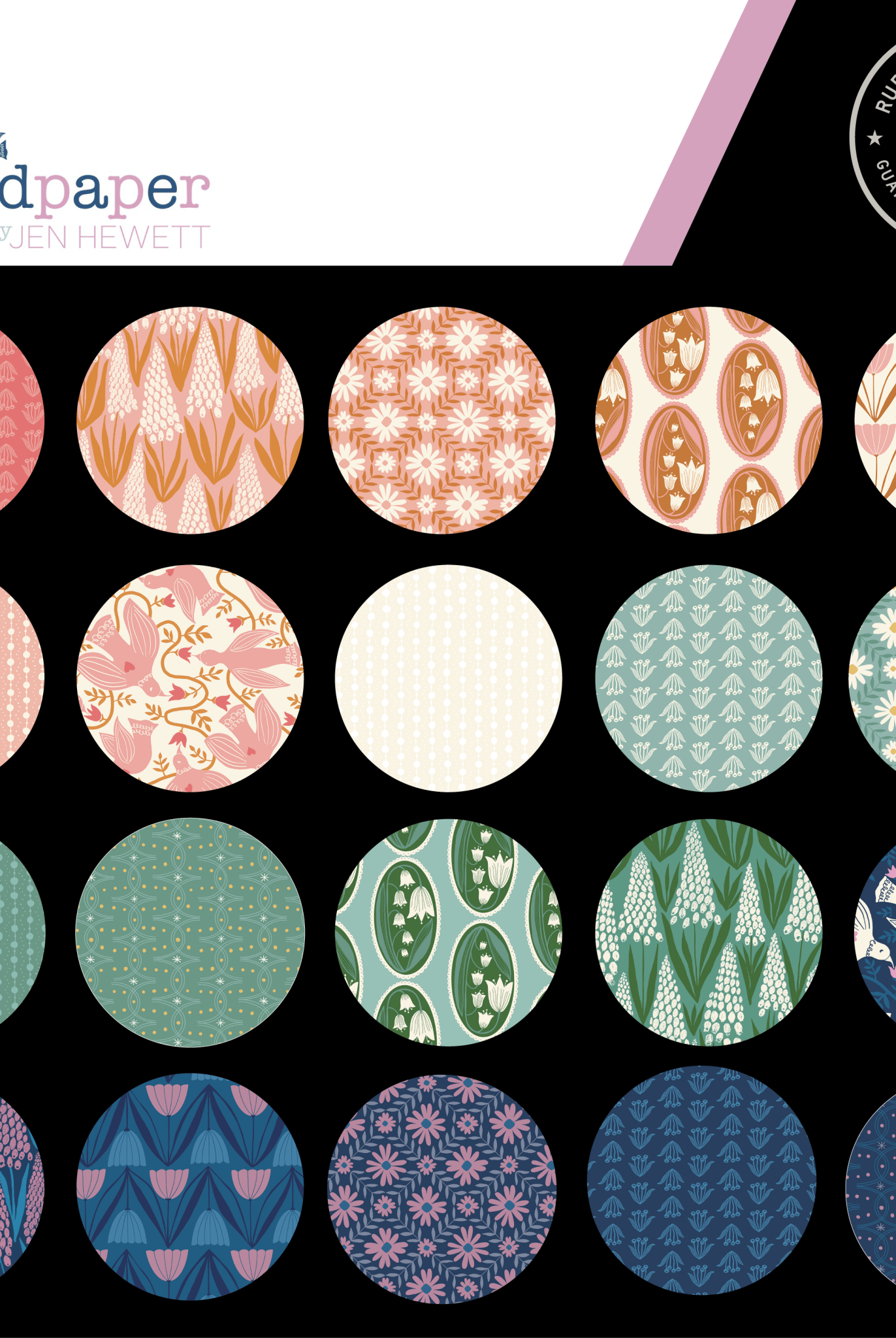 Endpaper Watercress RS6047 15 Ruby Star1 - Boho Fabrics - Quilting Cotton, Woven