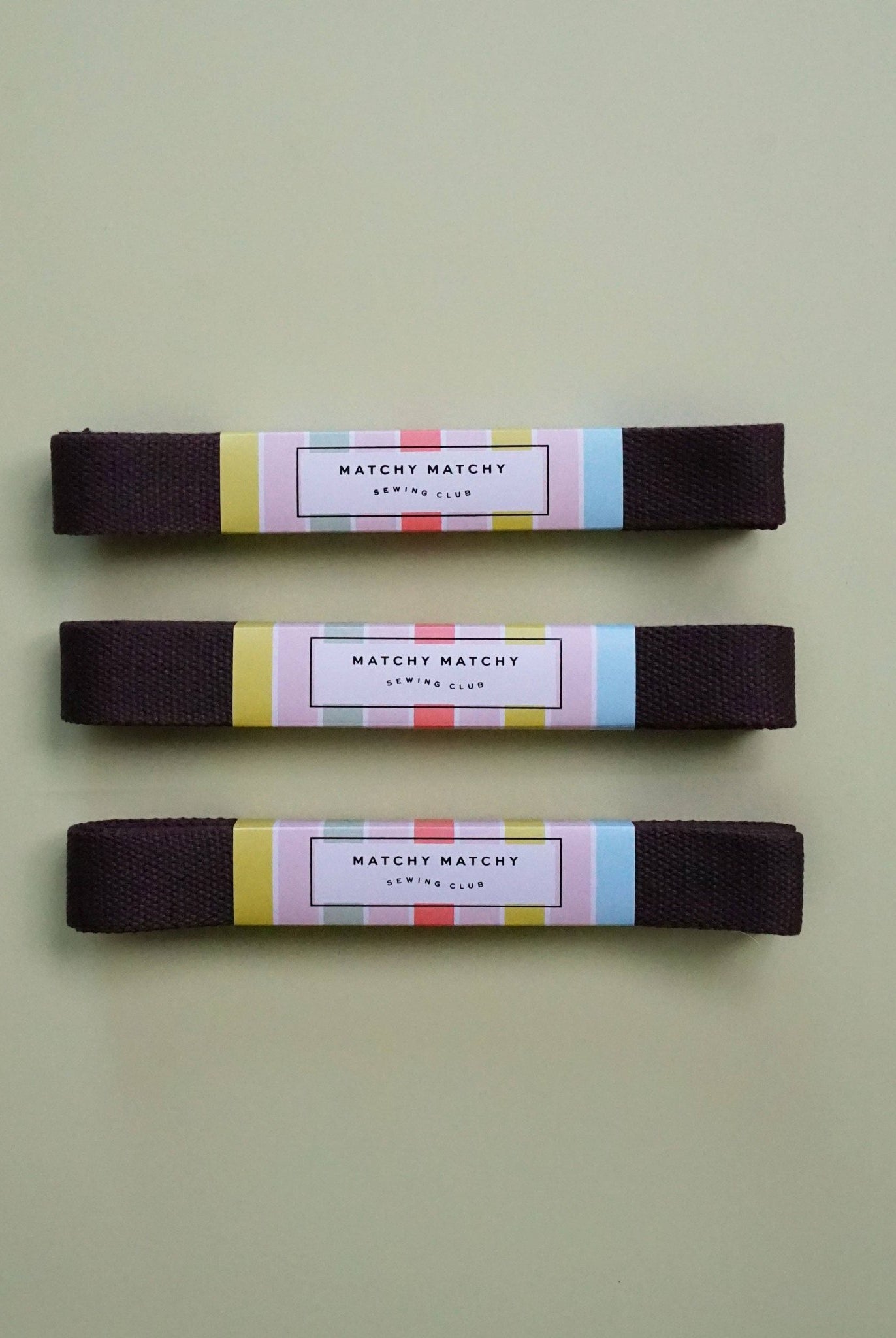 Espresso Webbing - Boho Fabrics - Bag Making Supplies