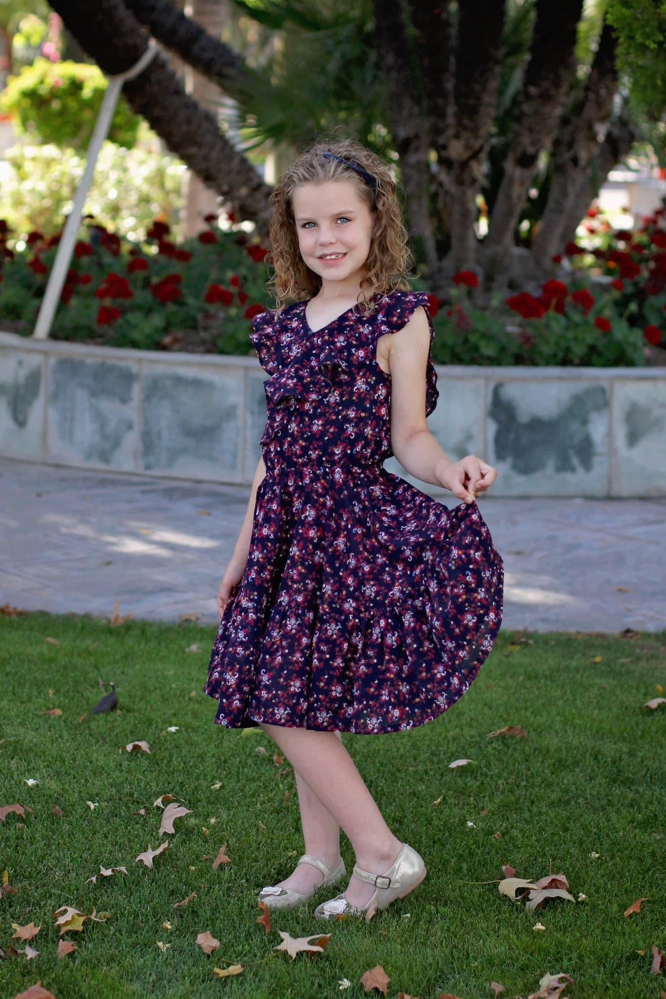 Evening Blooms on Navy Blue. Cotton Woven Fabric WVP-239 - Boho Fabrics - Lawn/Poplin, Woven