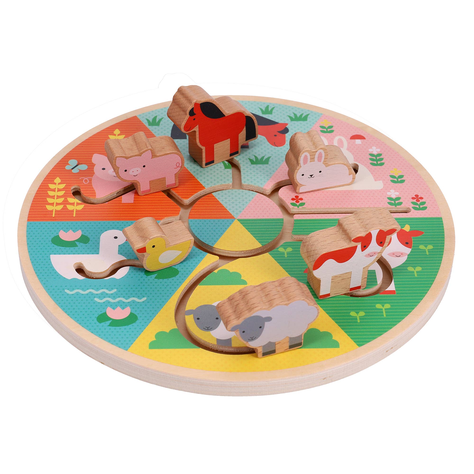 Farm Animals Wooden Sliding Maze (Pre - Order) - Boho Fabrics -