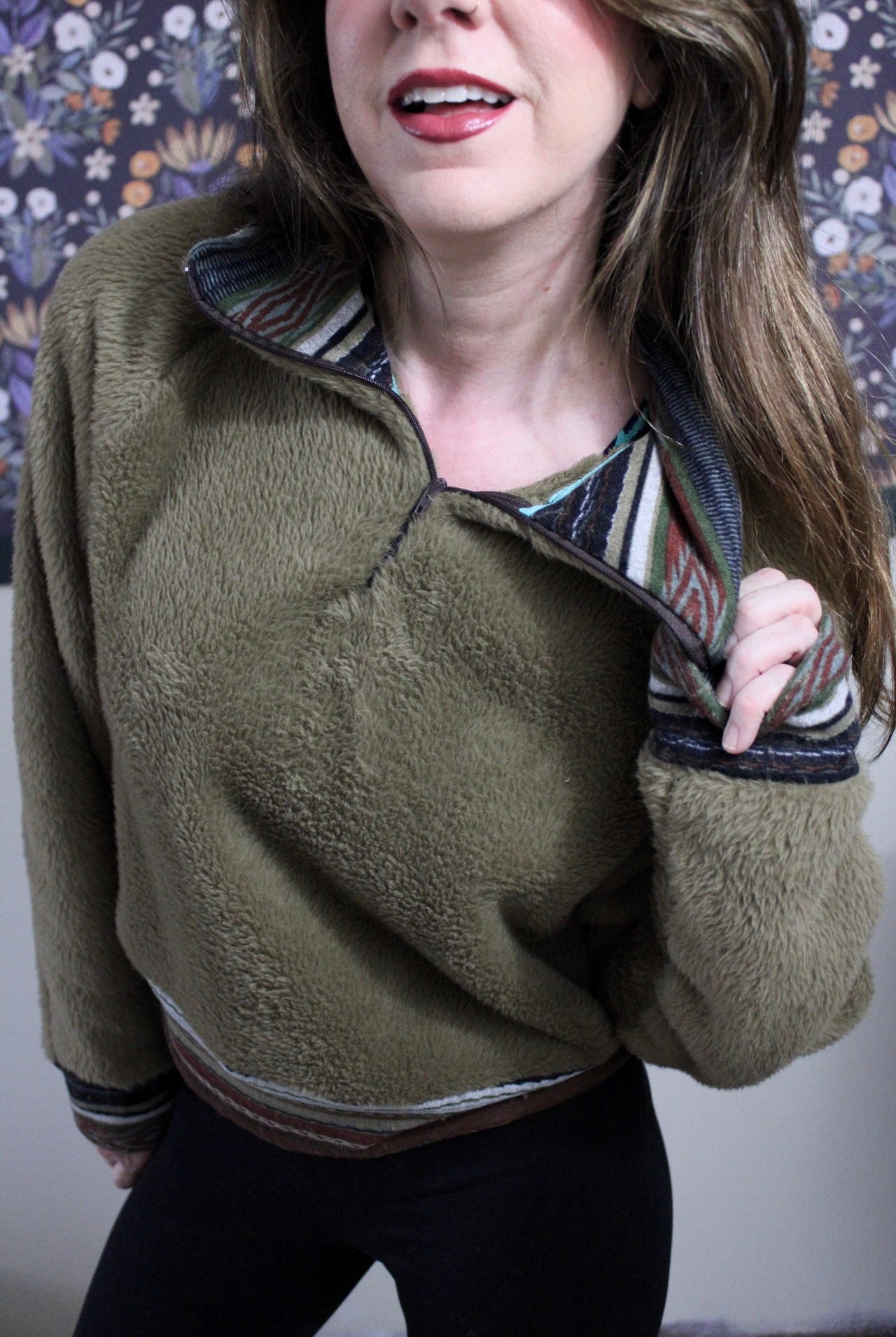 Fawn Brown Heather, High Loft Fleece Fabric by Polartec. *2nds* - Boho Fabrics - Performance Fabrics