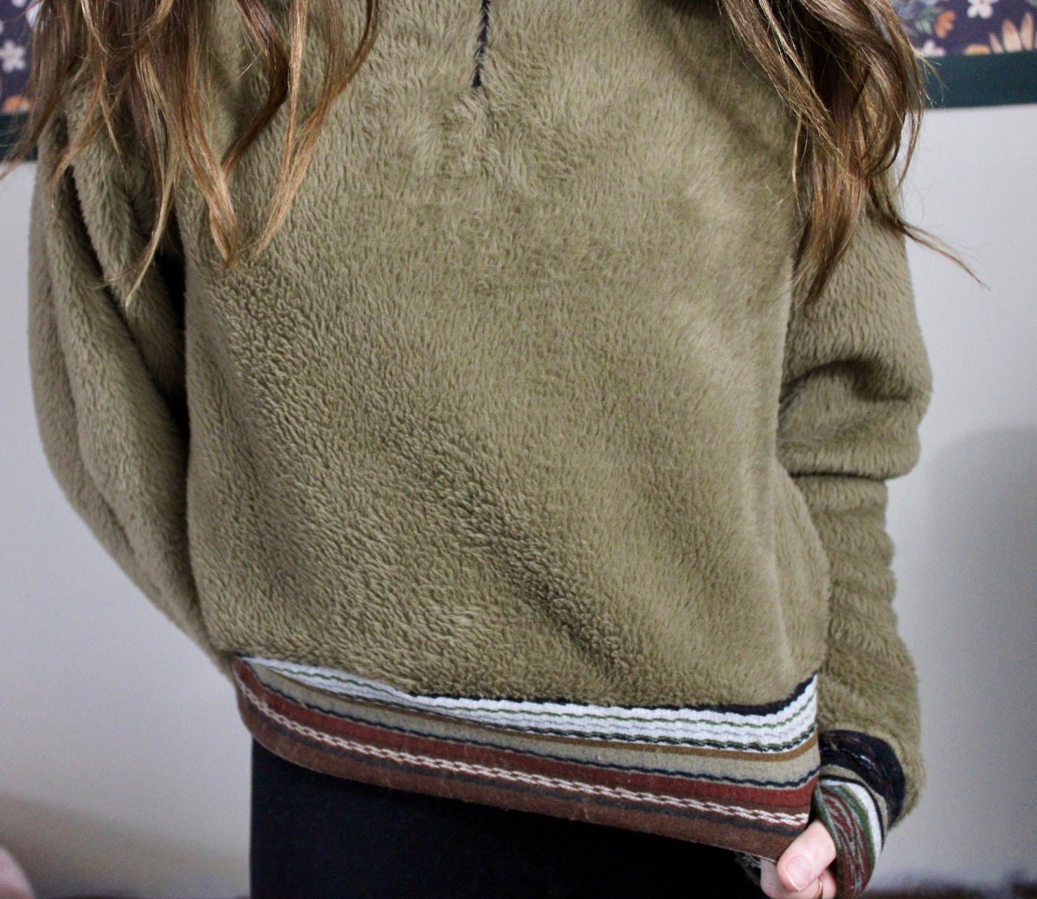 Fawn Brown Heather, High Loft Fleece Fabric by Polartec. *2nds* - Boho Fabrics - Performance Fabrics