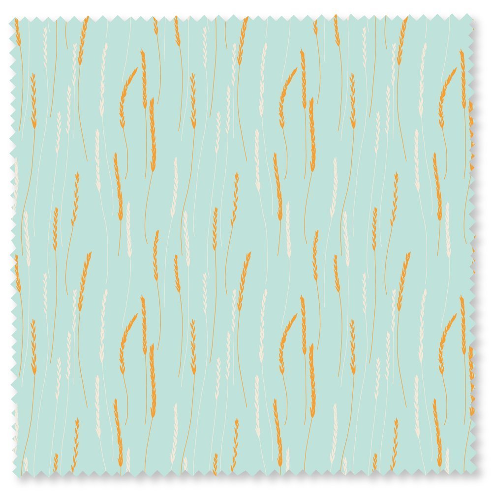 Felicity Organic Quilting Cotton Fabric – Fresh Morning Medley Wild Grasses (610224) - Boho Fabrics - Quilting Cotton, Woven