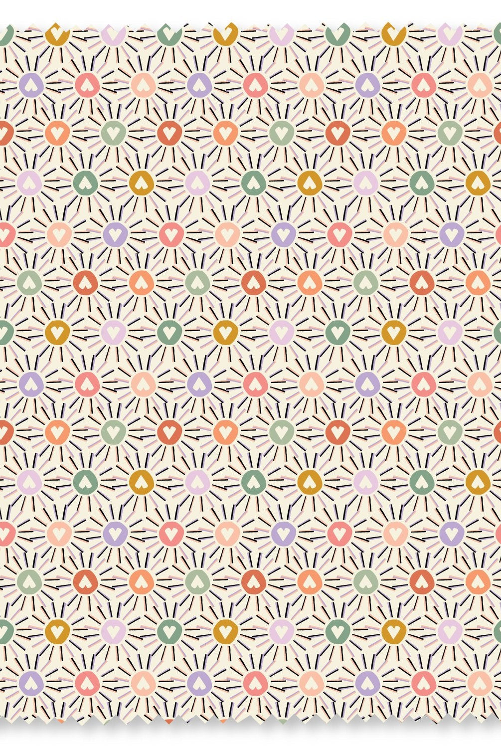 Felicity Organic Quilting Cotton Fabric – Love in Bloom Sunshine and Love (610235) - Boho Fabrics - Quilting Cotton, Woven