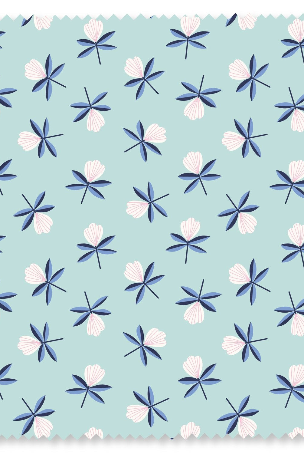 Felicity Organic Quilting Cotton Fabric – Spring Harmony Serene Blossoms (610286) - Boho Fabrics - Quilting Cotton, Woven