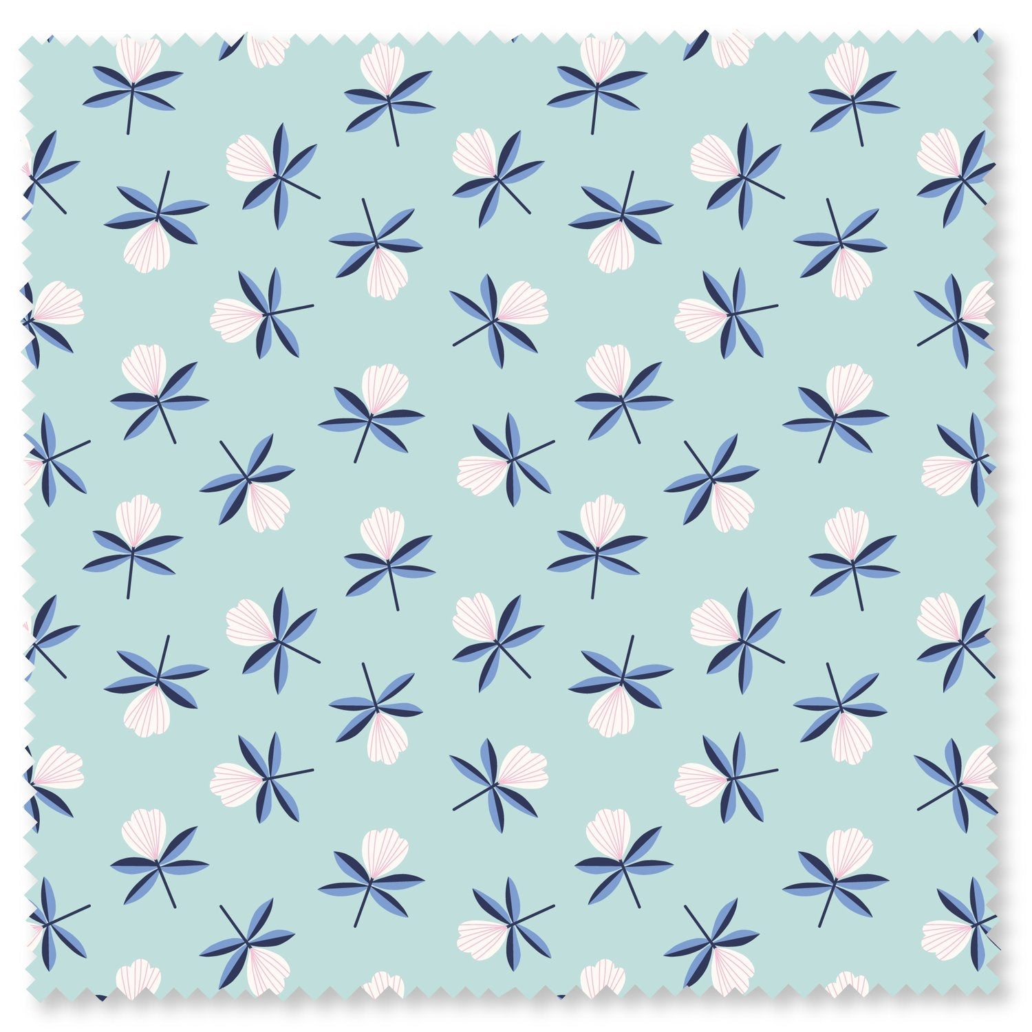 Felicity Organic Quilting Cotton Fabric – Spring Harmony Serene Blossoms (610286) - Boho Fabrics - Quilting Cotton, Woven
