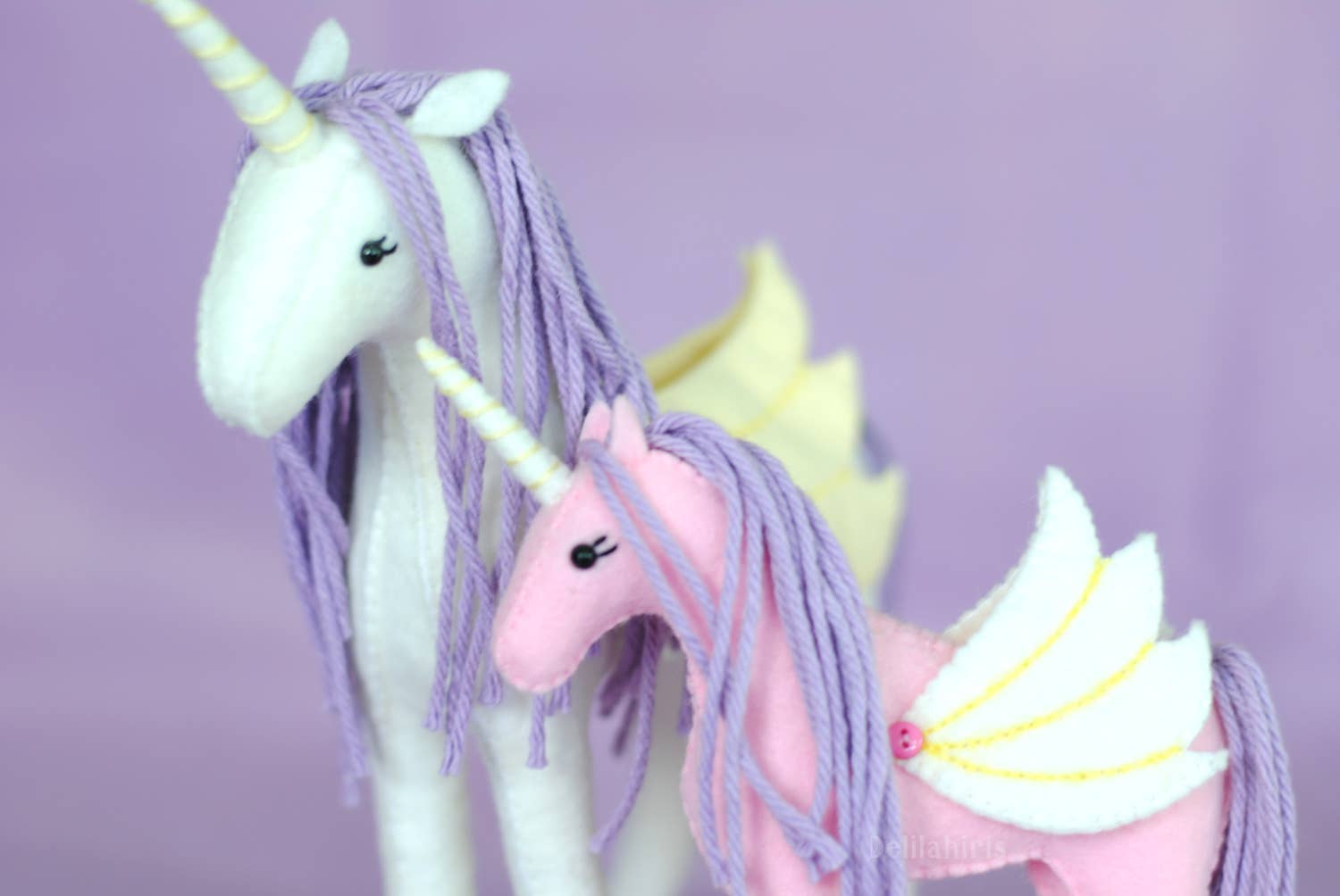 Felt Unicorn Sewing Pattern - Boho Fabrics -