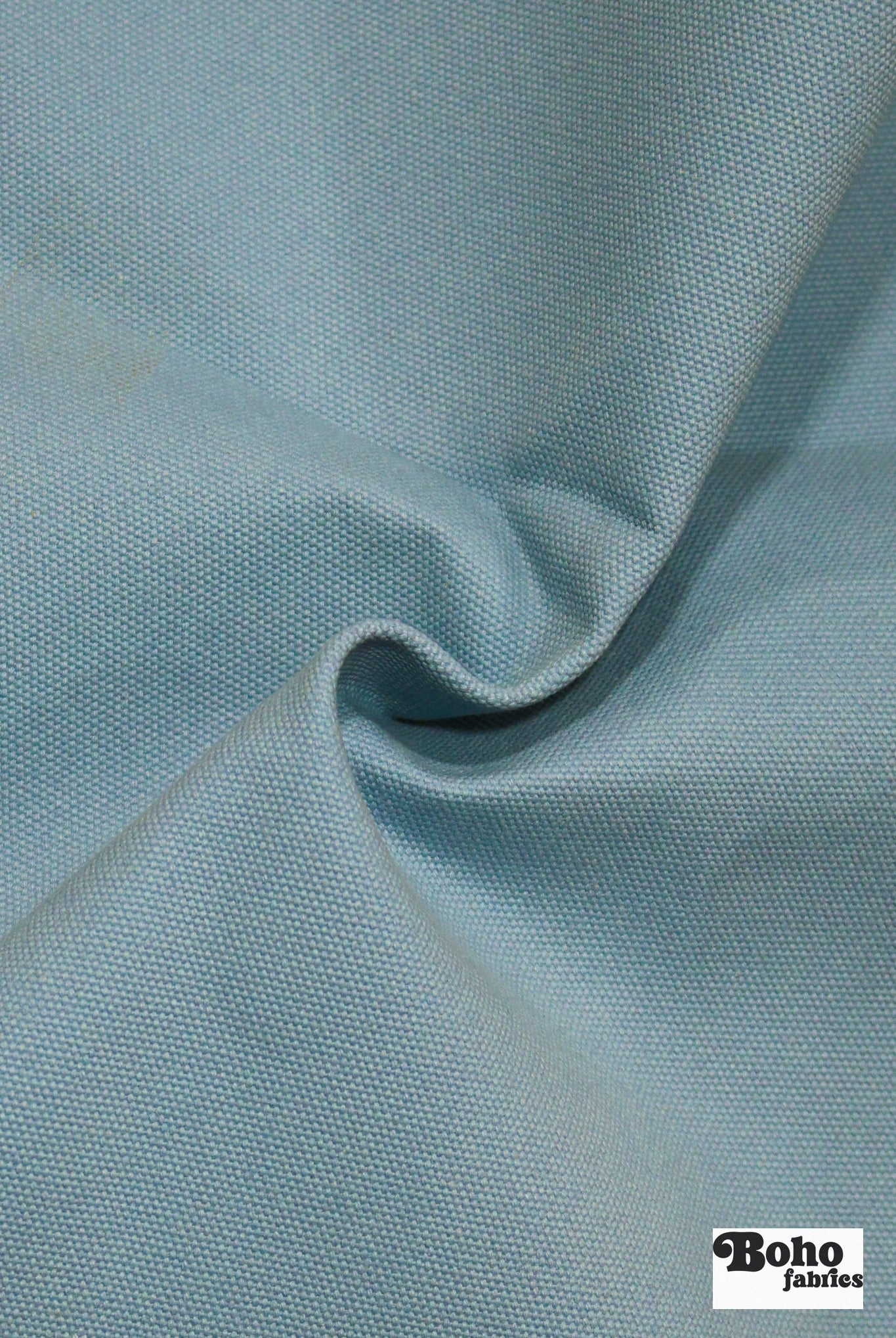 Festoon Aqua, Deadstock Cotton Duck Canvas Woven Fabric - Boho Fabrics - Canvas Fabric