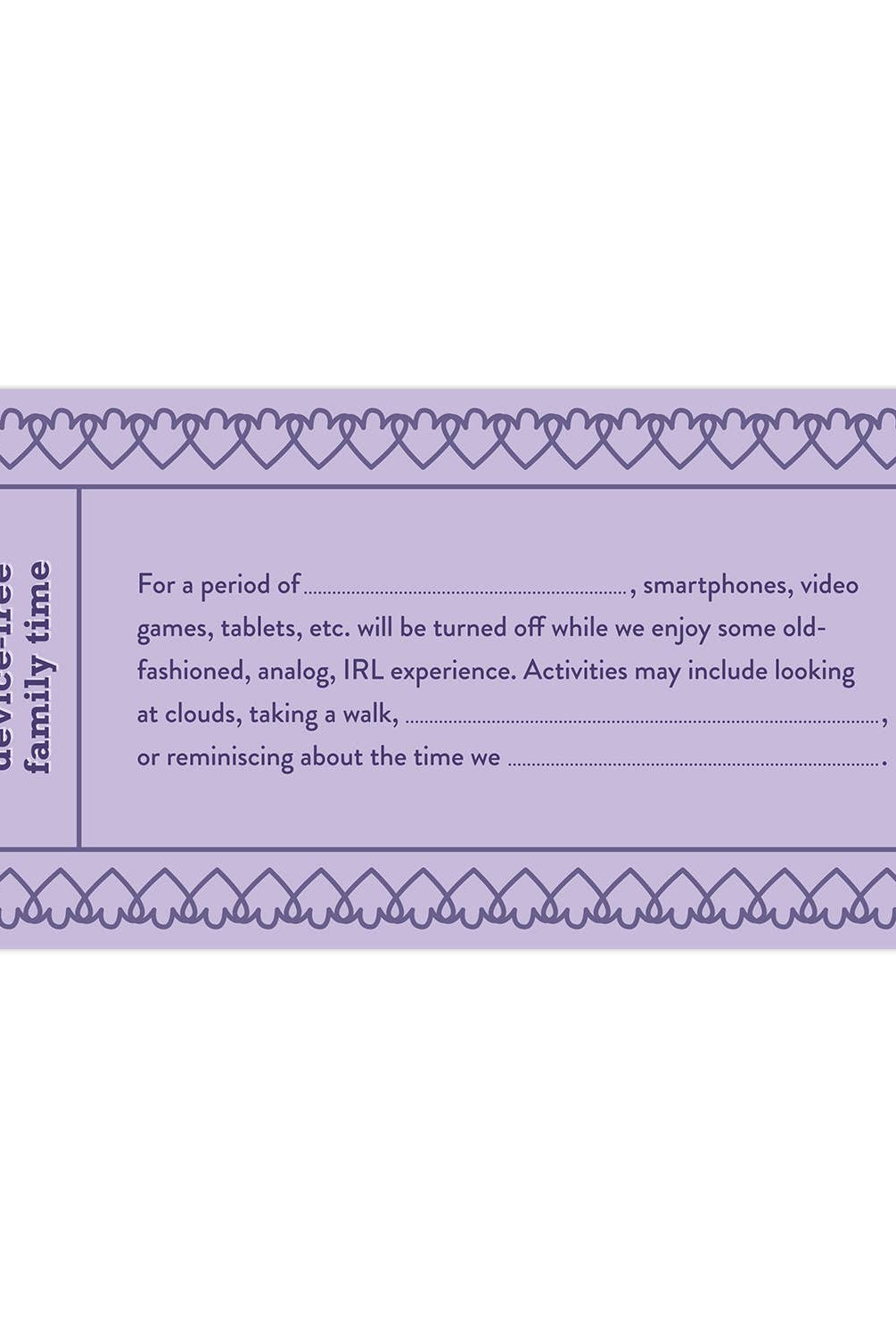 Fill in the Love® Mom Vouchers - Boho Fabrics - Stationary
