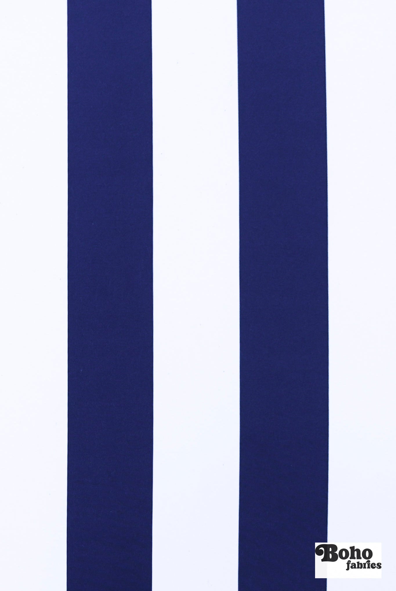 *Flawed Royal Blue & White, 3" Wide Striped Canvas Woven Fabric - Boho Fabrics - Canvas Fabric