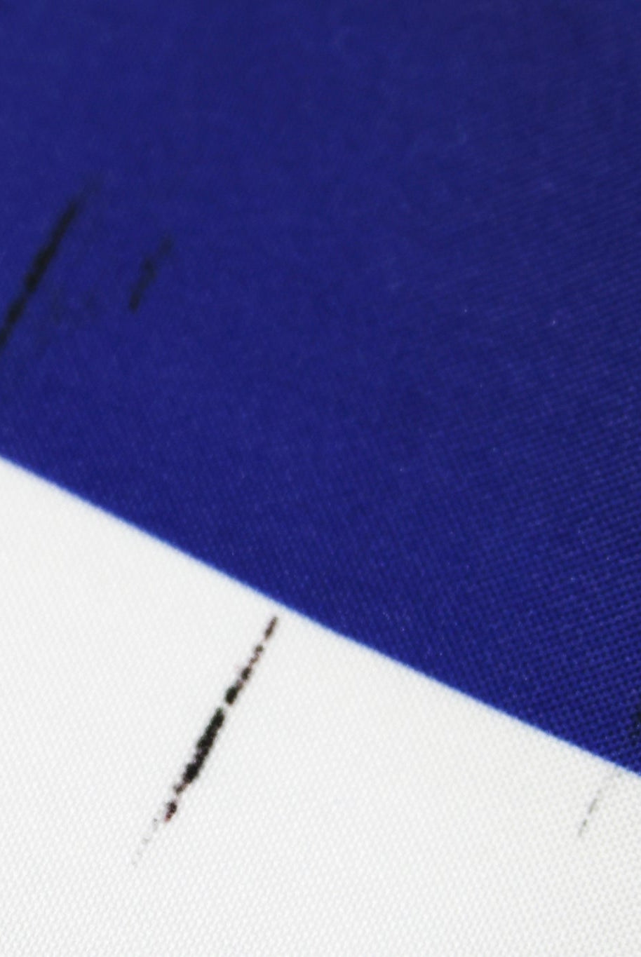 *Flawed Royal Blue & White, 3" Wide Striped Canvas Woven Fabric - Boho Fabrics - Canvas Fabric