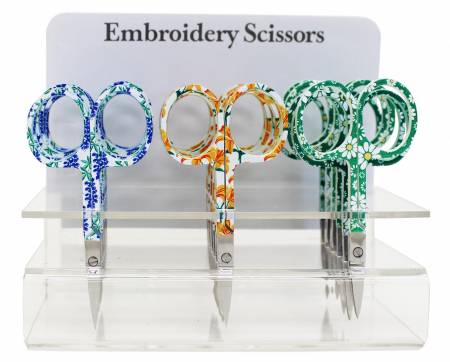 Floral 3 1/2" Embroidery Scissors - Boho Fabrics - Cutting Supplies