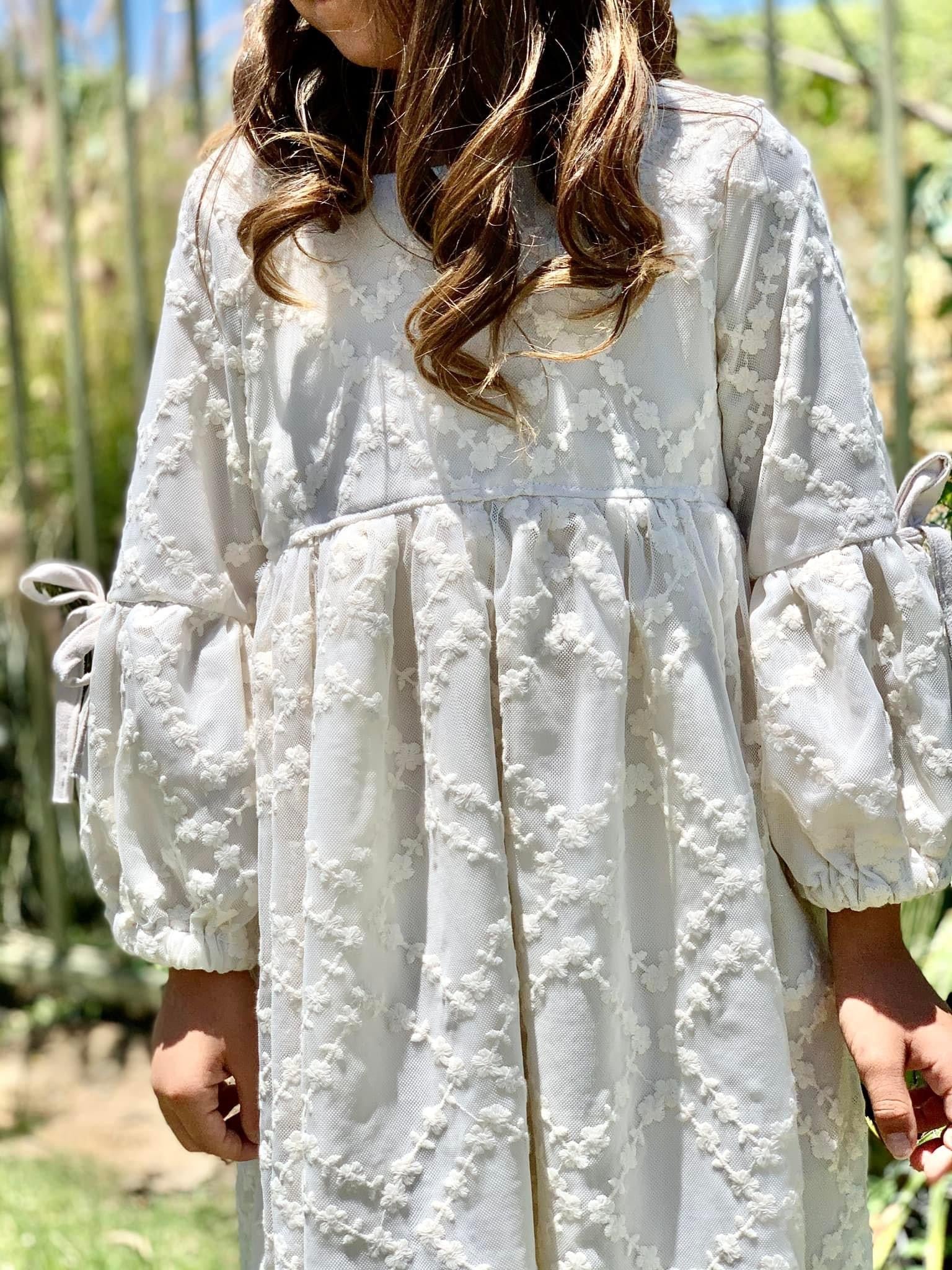 Floral Diamond Embroidery. Special Occasion Fabric. - Boho Fabrics