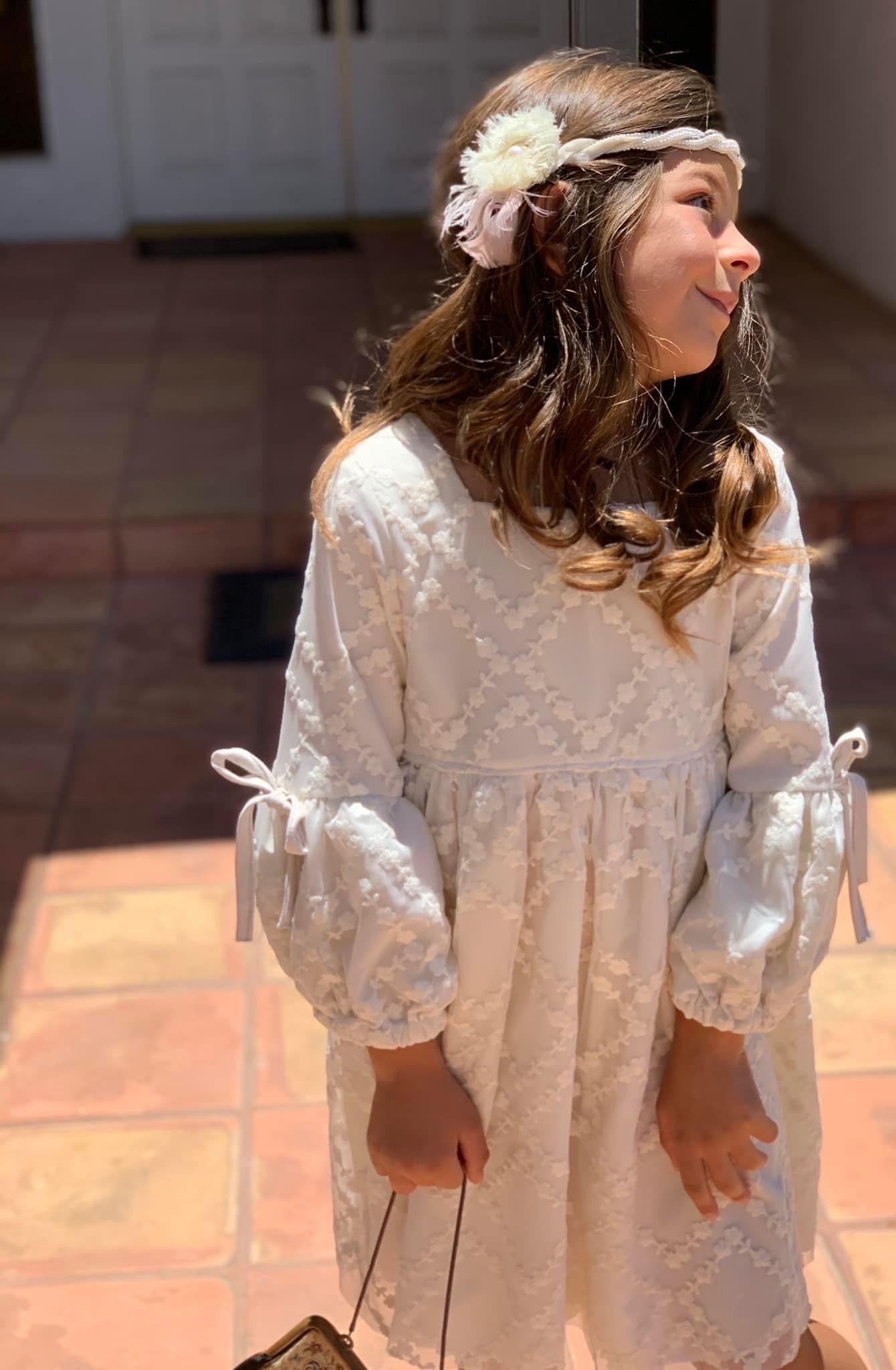 Floral Diamond Embroidery. Special Occasion Fabric. - Boho Fabrics