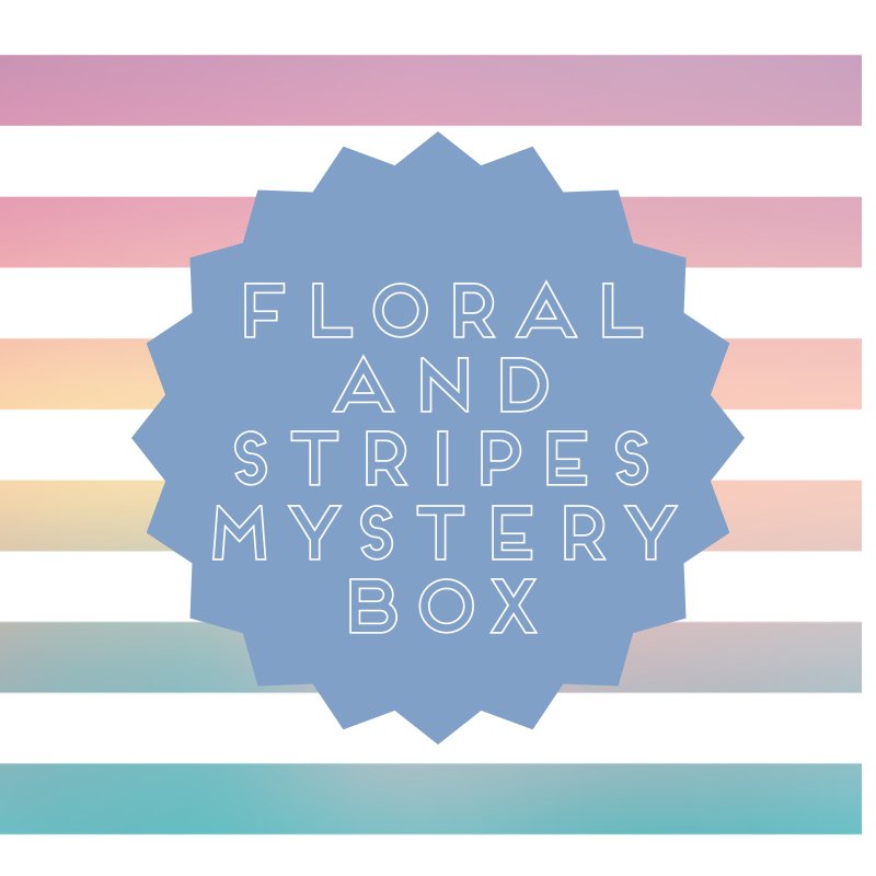 Floral & Stripes Mystery Bundle Box, 8 Yards of Fabric. Tag Sale Special - Boho Fabrics