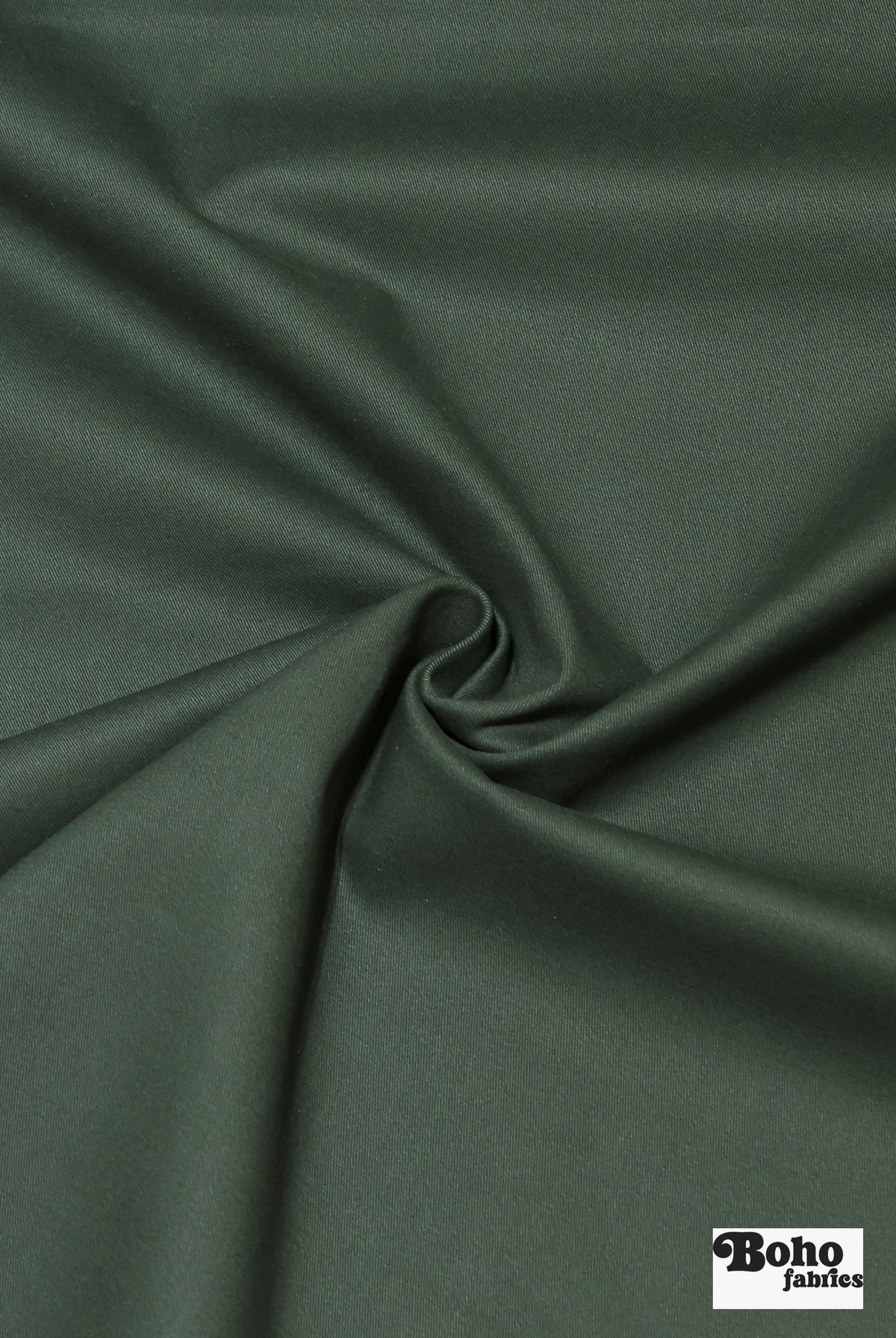 Forest Night Twill, Stretch Woven Fabric - Boho Fabrics - Twill, Woven