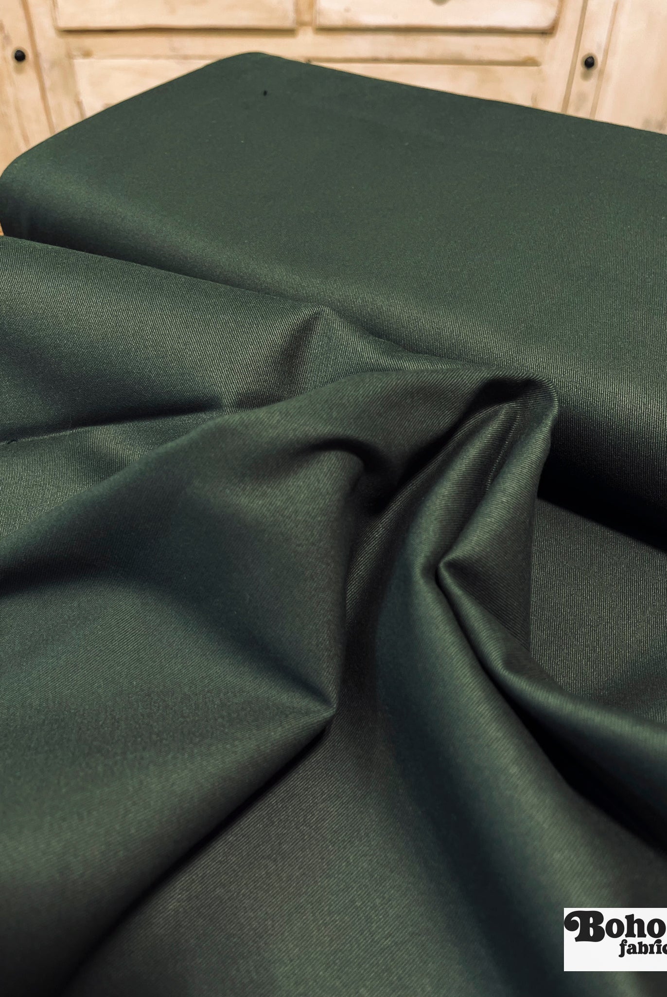 Forest Night Twill, Stretch Woven Fabric - Boho Fabrics - Twill, Woven