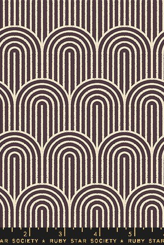 Geometry Canvas Eggplant RS5178 13L Ruby Star1 - Boho Fabrics - Canvas Fabric