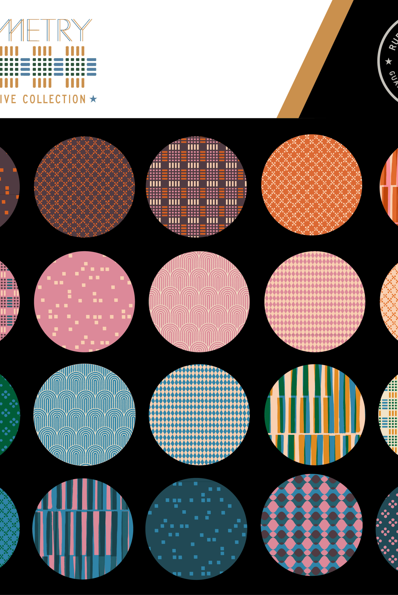 Geometry Canvas Jade RS5178 21L Ruby Star1 - Boho Fabrics - Canvas Fabric