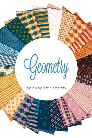 Geometry Canvas Jade RS5178 21L Ruby Star1 - Boho Fabrics - Canvas Fabric