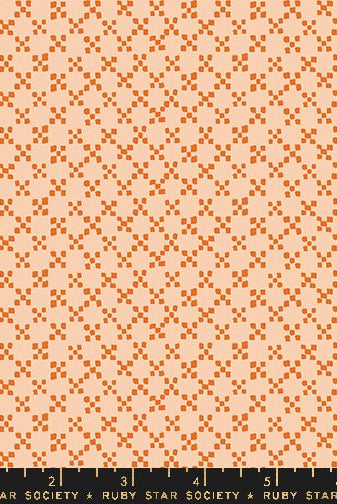 Geometry Creamsicle RS5172 11 Ruby Star1 - Boho Fabrics - Quilting Cotton, Woven