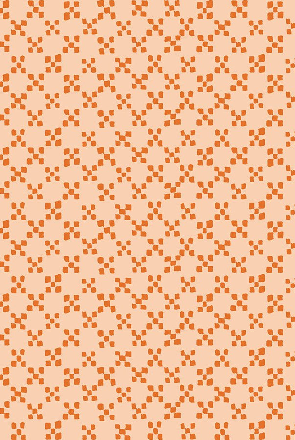 Geometry Creamsicle RS5172 11 Ruby Star1 - Boho Fabrics - Quilting Cotton, Woven