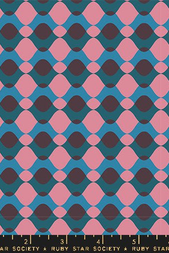 Geometry Eggplant RS5171 13 Ruby Star1 - Boho Fabrics - Quilting Cotton, Woven