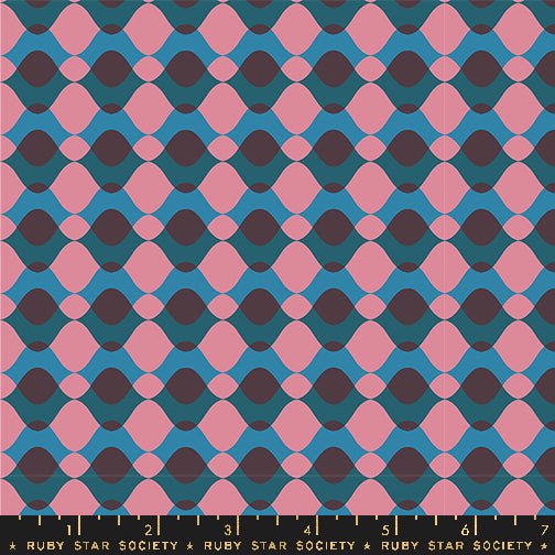 Geometry Eggplant RS5171 13 Ruby Star1 - Boho Fabrics - Quilting Cotton, Woven