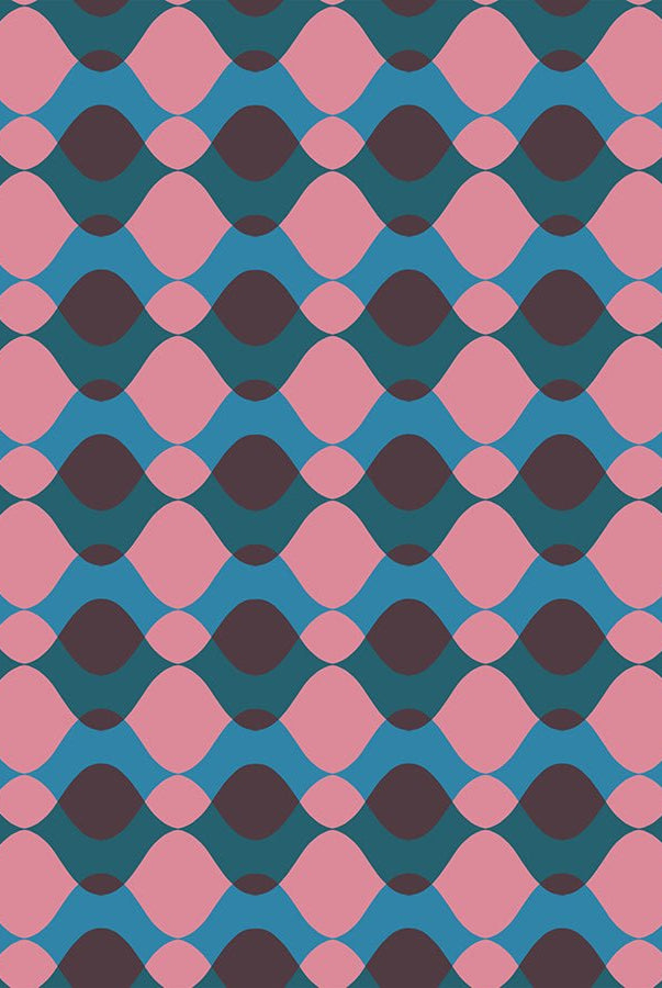 Geometry Eggplant RS5171 13 Ruby Star1 - Boho Fabrics - Quilting Cotton, Woven