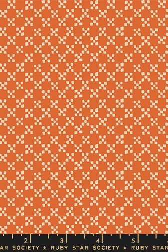 Geometry Pecan RS5175 13 Ruby Star1 - Boho Fabrics - Quilting Cotton, Woven