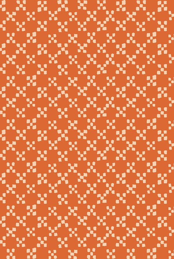 Geometry Pecan RS5175 13 Ruby Star1 - Boho Fabrics - Quilting Cotton, Woven