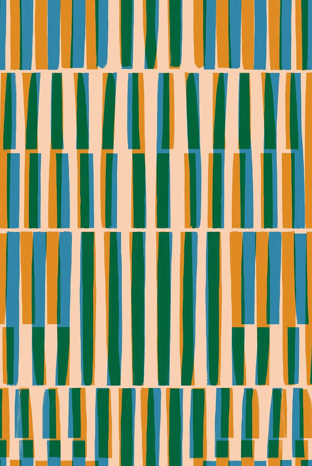 Geometry Turmeric RS5170 12 Ruby Star1 - Boho Fabrics - Quilting Cotton, Woven