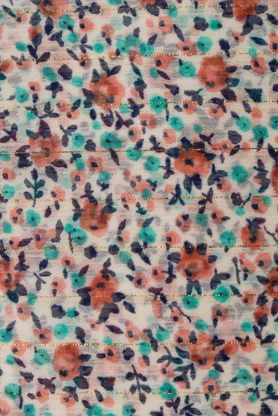 Gleaming Garden, Chiffon Woven Fabric - Boho Fabrics - Chiffon, Woven
