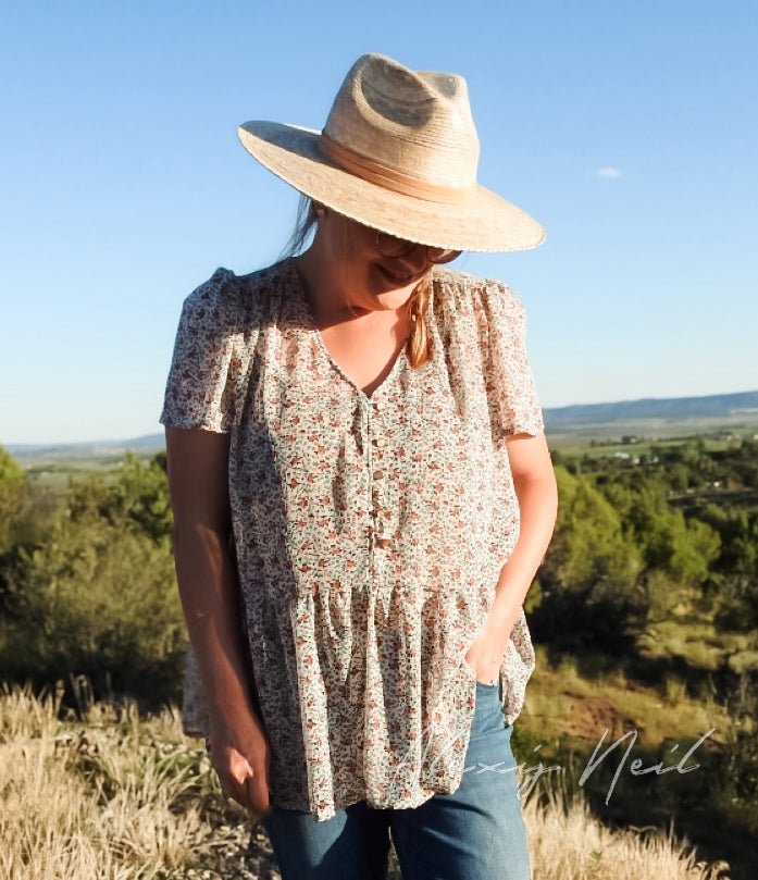 Gleaming Garden, Chiffon Woven Fabric - Boho Fabrics - Chiffon, Woven