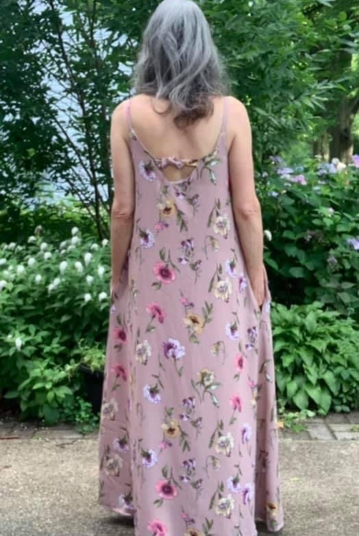 Gloxinia Florals on Pale Desert Rose, Woven. WVP-218 - Boho Fabrics